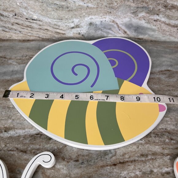 Kids Line Whirligig Jenny Faw Wall Hanging Decor Lot Turtle Butterfly Bee - Picture 9 of 13